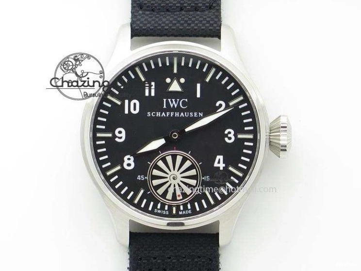MIROTIME 0331 Big Pilot IW510301 Satin-Polished RG YLF Best Edition Black Dial On Leather Strap A Flexible 7222